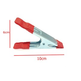 JZK 10 x Metal Spring Clamps 4" Rubber Coated Strong Clips for Home, Camping, Photography or Workshop