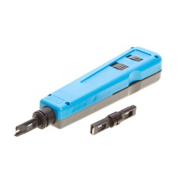Professional Punch Down Tool with 110 & 66 Blades – Cat6/Cat5e Network Cable Termination, Impact Tool for Patch Panels, Outlets & Sockets, Precision Reversible Blades, Ergonomic Grip