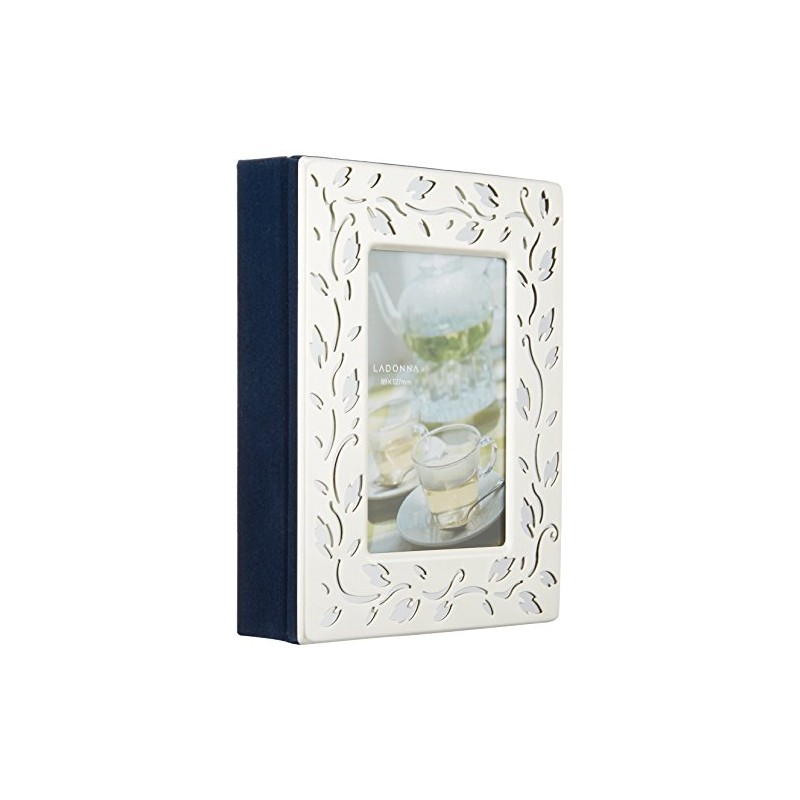 LADONNA ASS7-S-SV Living Photo Frame, Silver Album Frame, Large