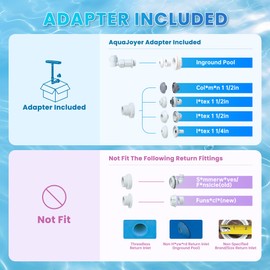 Dual Spray Pool Fountain, 10-20°F Cooler Water for Above/In-Ground Pools, Dual Spray Waterfall Sprinkler Fountain, Adjustable Waterfall Cooling and Relaxation (Pool Waterfall Fountain)