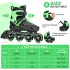 SUPER YOUNGSTER Adjustable Inline Skates for Boys Girls Ages 4-12