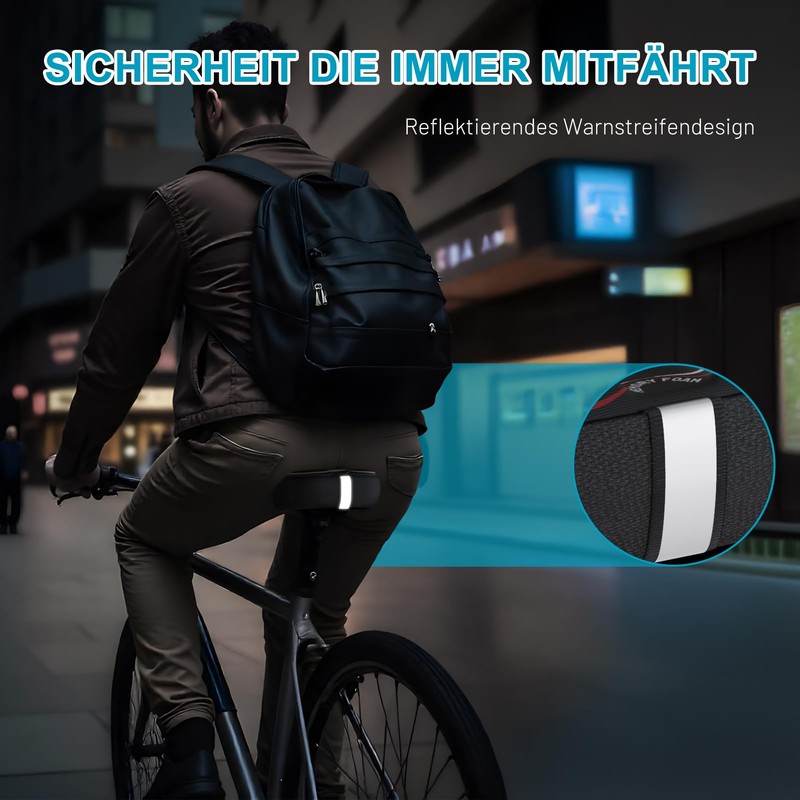 TECHCYC Bicycle Saddle Cover, Double Layer Memory Foam Bicycle Seat