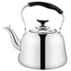 PRETYZOOM Stainless Steel Whistling Tea Kettle with Built-in Tea Strainer