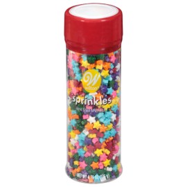 Wilton, Mini Rainbow Stars Sprinkles Tall, 4.76 Ounce