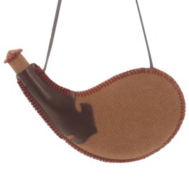 Alipis Spanish Leather Wine Bota, Large Canteen Flask Pouch Water Wine Bag Canteen Pouch with Shoulder Strap