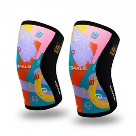 F3RALS ® Knee Bandage Strength Sports, Knee Support for Cross Training, Heavy Training, Knee Sleeves Gym, Knee Sleeves Powerlifting, Knee Sleeve Made of 7 mm Neoprene, Knee Support Unisex (Crown M)