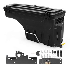 CHEDA Truck Bed Toolbox Storage, Compatible with 2005-2020 Toyota Tacoma, Black Driver Left Side