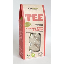 Stick Lembke Natural Organic Fruit Tea Cranberry & Lemon & Strawberry 18 x 2.5g