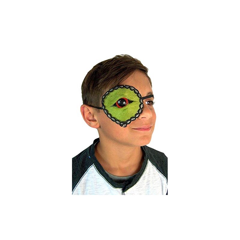 Needzo Green Zombie Monster Eye Patch, 3 Inch (Green)