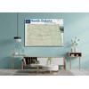 North Dakota State Poster Map - 16.5 x 23.4 Inches