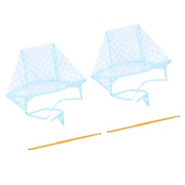 FOMIYES 2 Sets Hair Coloring Oil Highlighter Cap Highlight Caps for Hair Tools for Hair Kit Hair Dye Hat Barber Scissors Hair Dye Cap Hook Oil Hair Applicator Hair Streaking Cap Blue