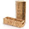 2 Pack Wicker Storage Baskets, Water Hyacinth Holder for Toilet