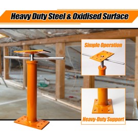 Basement Floor Jack, 11-16 inches Height Range, House Floor Jacks Post Pole for Leveling, Adjustable Floor Jack for House Foundation Temporary Support, 3-5 ton Load Capacity