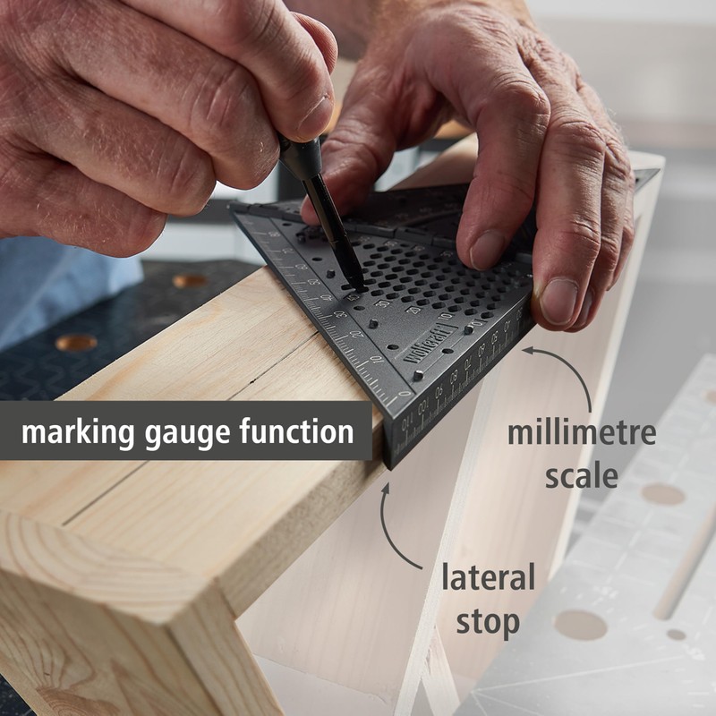 wolfcraft Vario 3D Measuring and Marking Angle I 5209000 I