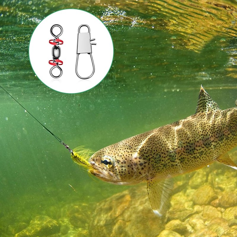 UEAVOID Pack of 40 Steel Leader Pike Anti-Bite Stainless Steel