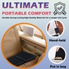 Gel-Infused Travel Seat Cushion - Portable Foldable Ergonomic Pillow for