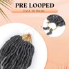 Three Tone Pre-Looped Goddess Locs Crochet Hair for Black Women-