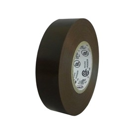 Alanson Products Colored Electrical Tape 3/4 in (62018-B) (3/4"(19mm) x 66' - 100 Rolls Per Case, Brown)