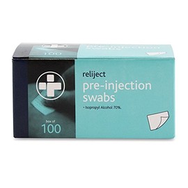 Reliject Pre-injection Wipes x 100