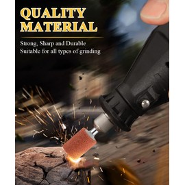 FOTYBEI 42pcs Abrasive Mounted Stone Grinding Wheel Head, Mounted Grinding Stone Set for Dremel Rotary Tool Accessories 1/8" Shank for Grinding, Polishing, Deburring