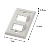 Panduit CFPSL4IWY 1-Gang 4-Port Faceplate, Off White