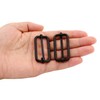 BIKICOCO hebilla metálica de ajuste deslizante tri-glides, 1-1/2 x 5/8