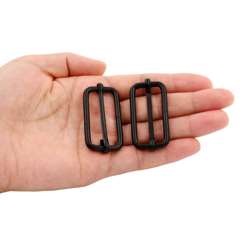 BIKICOCO hebilla metálica de ajuste deslizante tri-glides, 1-1/2 x 5/8