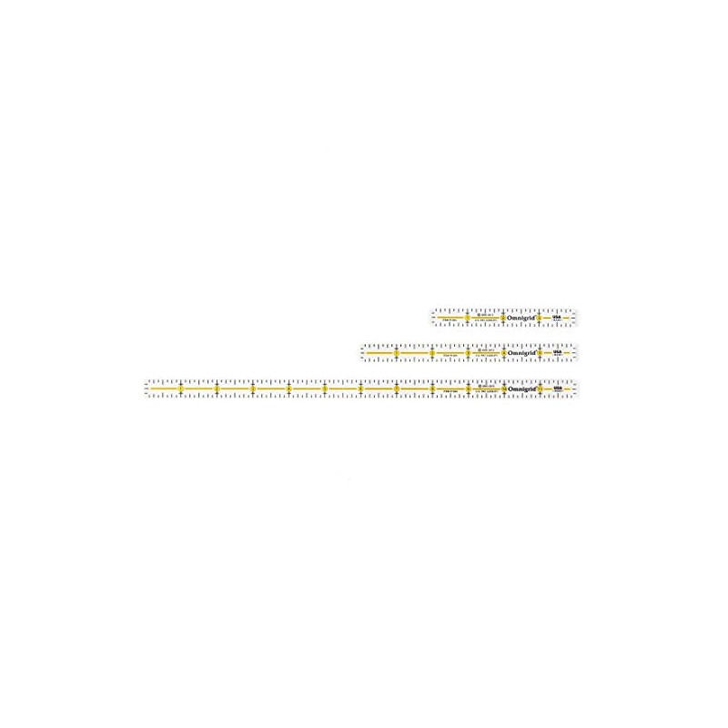 Dritz Omnigrid Marking Ruler Trio Set with Lengths 4", 6",