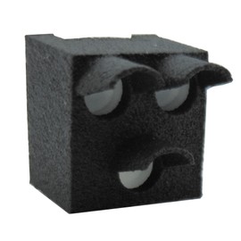 ML-Train Zusatzsignal für Lichtsignale des Typs HV für Gartenbahn Spur G - Schwarze Fassung und LED-Platine - LEDs in gelb oder weiß (weiß)