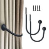 2 Pieces Metal Curtain Holdback, Decorative Curtain Drapery Holdbacks, Curtains