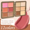 Makeup Cream Contour Palette, 12 Colours Concearler Full Coverage &