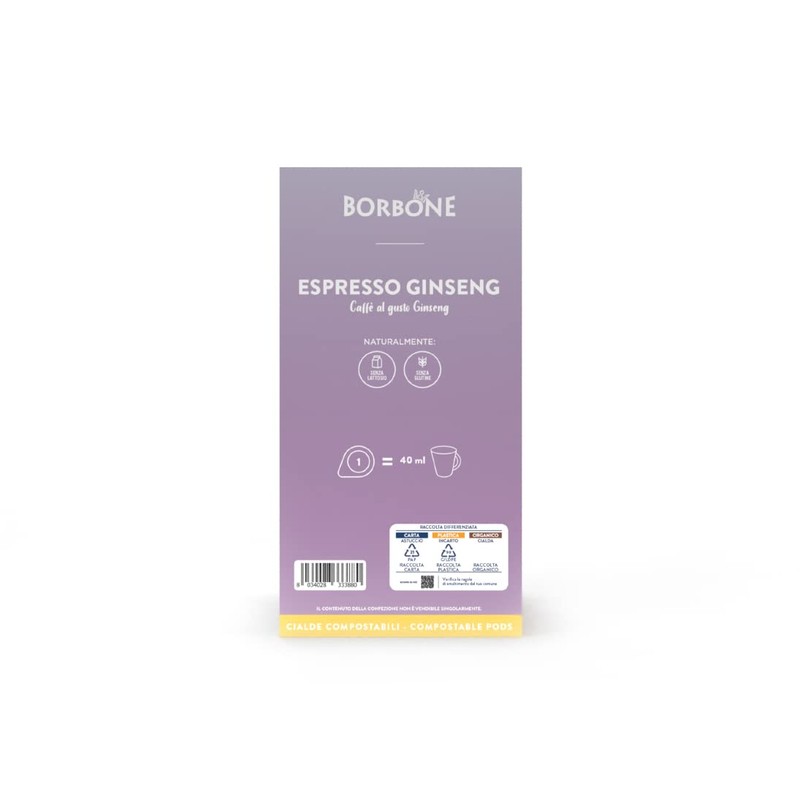 Caffè Borbone Espresso Ginseng - 72 Pods (4 packs of