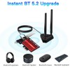 WiFi 6E AX210 (AXE5400) PCIe WiFi Card for Gaming PC