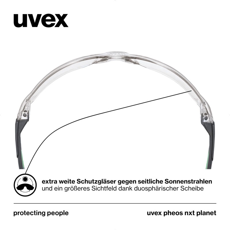 Uvex pheos nxt planet - safety glasses - temple glasses