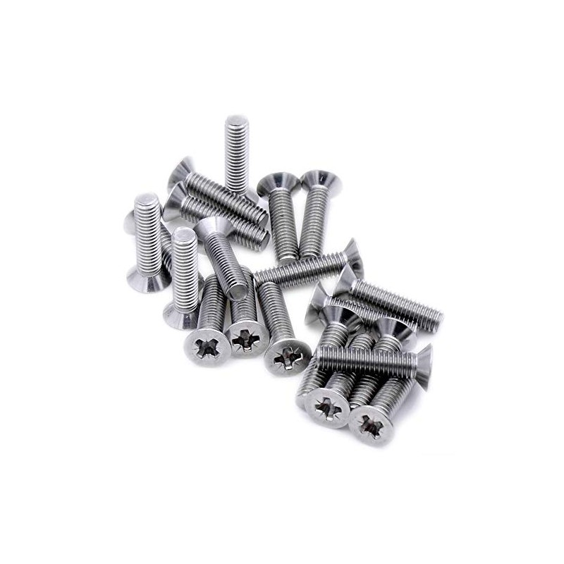 M3 (3mm x 35mm) Pozi Countersunk Machine Screw (Bolt) -