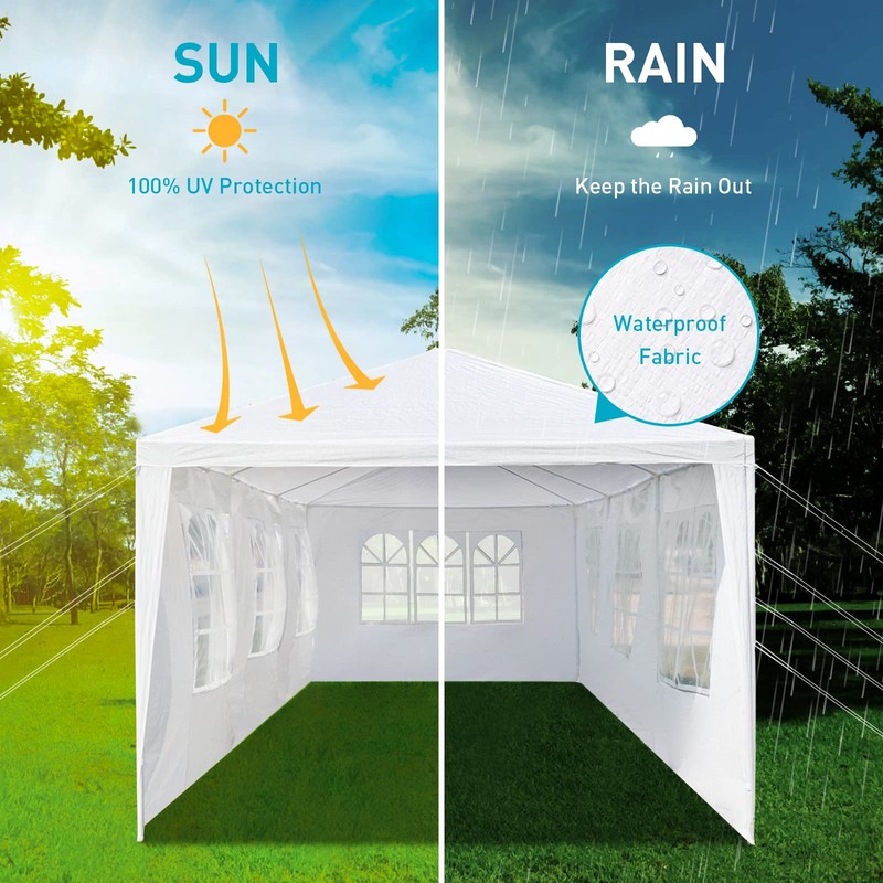 10'x30' Outdoor Party Tent, Large Wedding Birthday Tents for Parties,