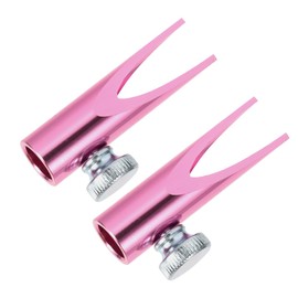 TOVINANNA 2pcs Metal Brow Pencil Sharpener Lip Liner Sharpener for Women Portable Eye Makeup Tool Dual U-Shape Slots