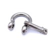 Pack of 5 Curved Shackles Stainless Steel V4A Diameter 6