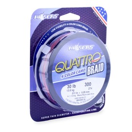 Hi-Seas-SEAS Quattro Hilo de Pesca Trenzado (150 yardas/29,5 kg, Camuflaje)