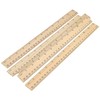 MUKCHAP 144 Pack Wooden Ruler, 12 Inch Straight Ruler, 30cm