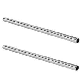 GeilSpace 1/2" 304 Stainless Steel Pipe, 36 inch Length, Heavy Duty Round Metal Weldable Tube, DIY Industrial Metal Tubing (1/2" x 36", 2 PCS)