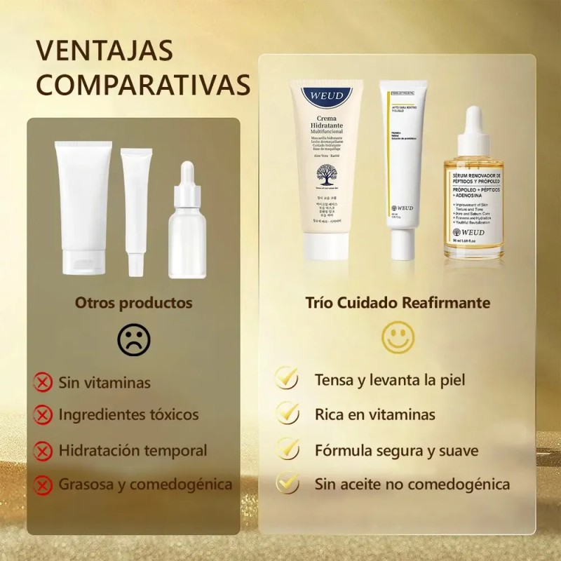 Weud Trío Completo: Cuida Arrugas, Poros Y Elasticidad Piel