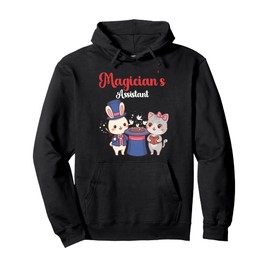 Cute Kawaii Magician's Assistant Rabbit Magic Trick Lovers Pullover Hoodie