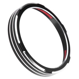 Terisass Tachometer Decorative Ring Motorcycle Speedometer Odometer Decorative Ring Cover for 883 1200 Dyna Street Bob Low Rider (B)