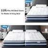 NICENEEDED 393 Inch Long Twin Bed Connector, 0.98" Wide Mattress