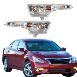 labwork Set of 2 Left & Right Front Turn Signal Lights Replacement for Nissan Altima 2013-2016 Sedan Side Marker Lights with Bulbs NI2530118 NI2531118