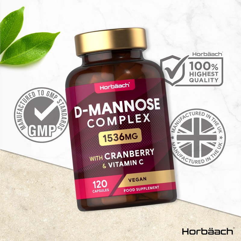 Horb?ach D Mannose and Cranberry 1536mg | 3 in 1