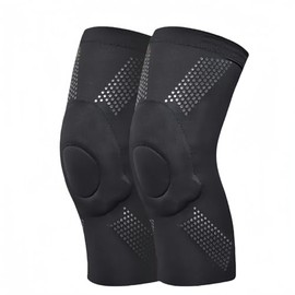 Dance Knee Pads for Women, Girls Protective Non-Slip Knee Sleeves for Yoga Cheerleading Floor Dance Volleyball 1 Pair Black S