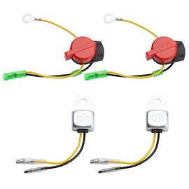 for Honda On Off Switch Engine Kill Switch with 2 Low Oil Sensors Fit for Honda GX120 GX160 GX200 GX240 GX270 GX340 GX390 (2 Sets)