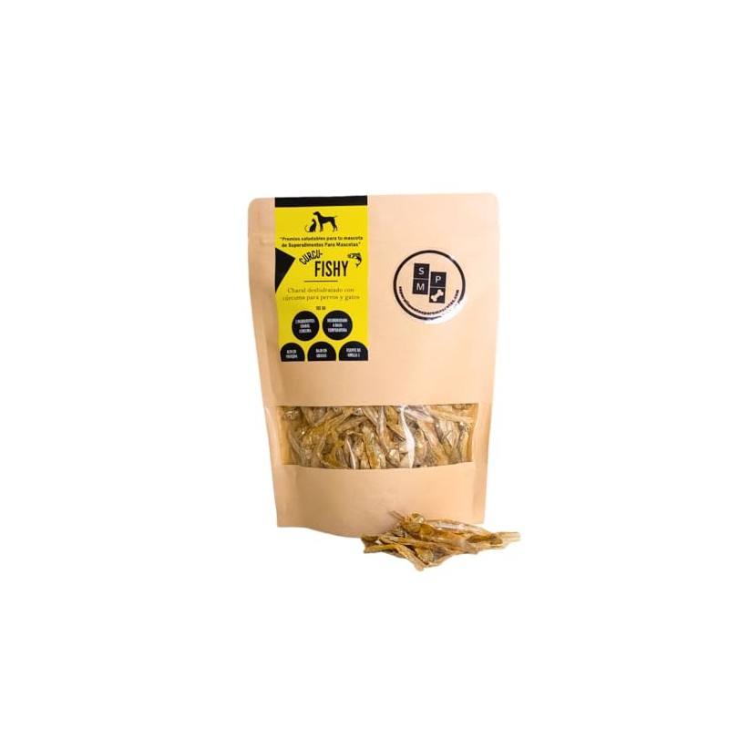 Premios Saludables para Perro De Pescado Y Cúrcuma 100g